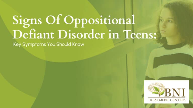 signs of oppositional defiant disorder in teens