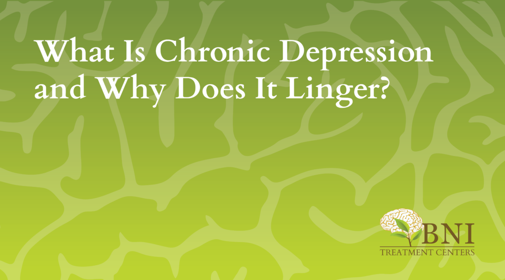 chronic depression bni treatment