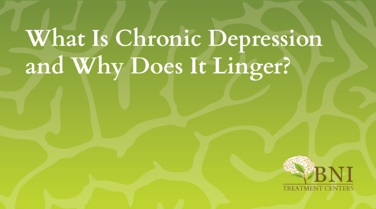 chronic depression bni treatment