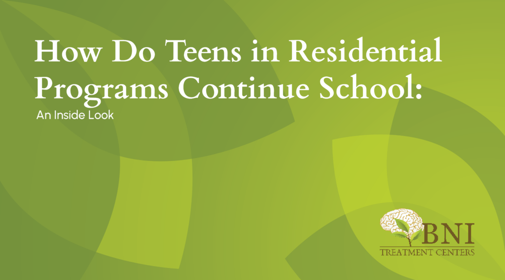 how do teens in residential programs continue school