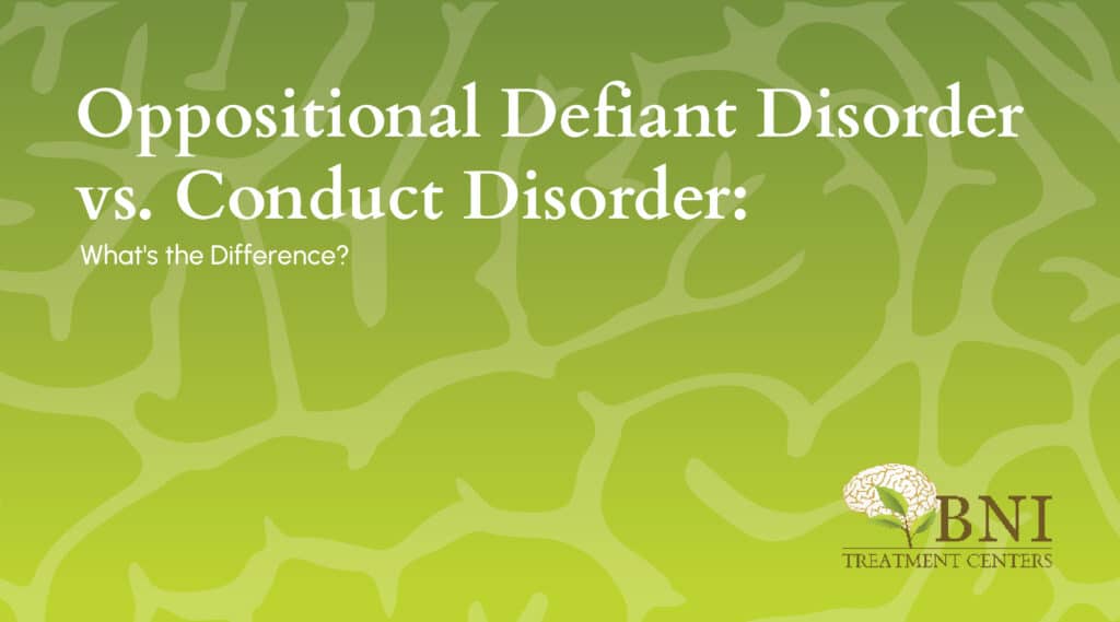 oppositional defiant disorder vs conduct disorder